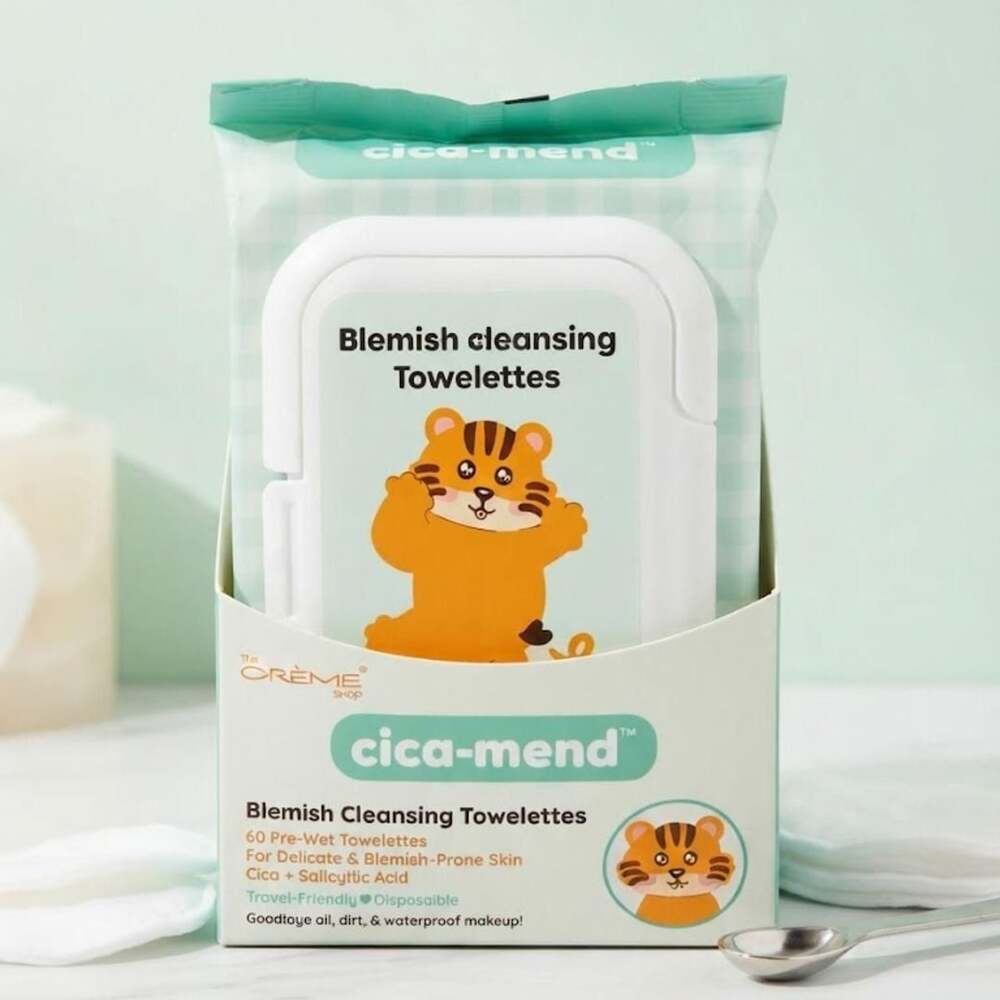 The Crème Shop Cica-Mend Blemish Cleansing Towelettes